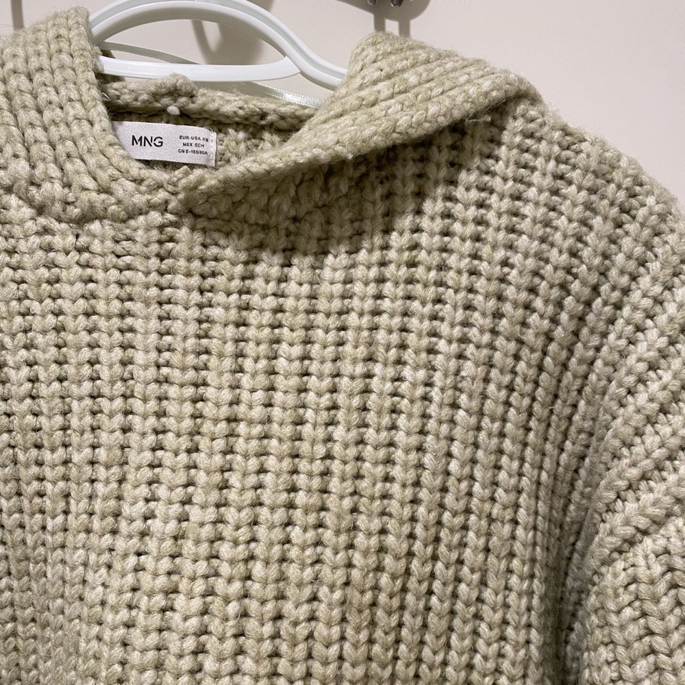 Mango Knit Hoddie Sweater - Picture 6 of 7